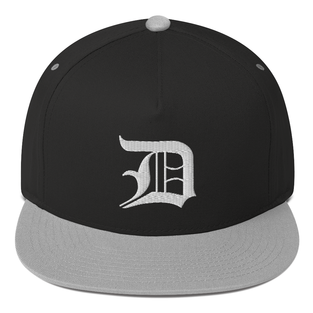 Detroit 'Old English D' Flat Bill Snapback