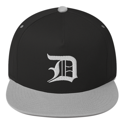 Detroit 'Old English D' Flat Bill Snapback