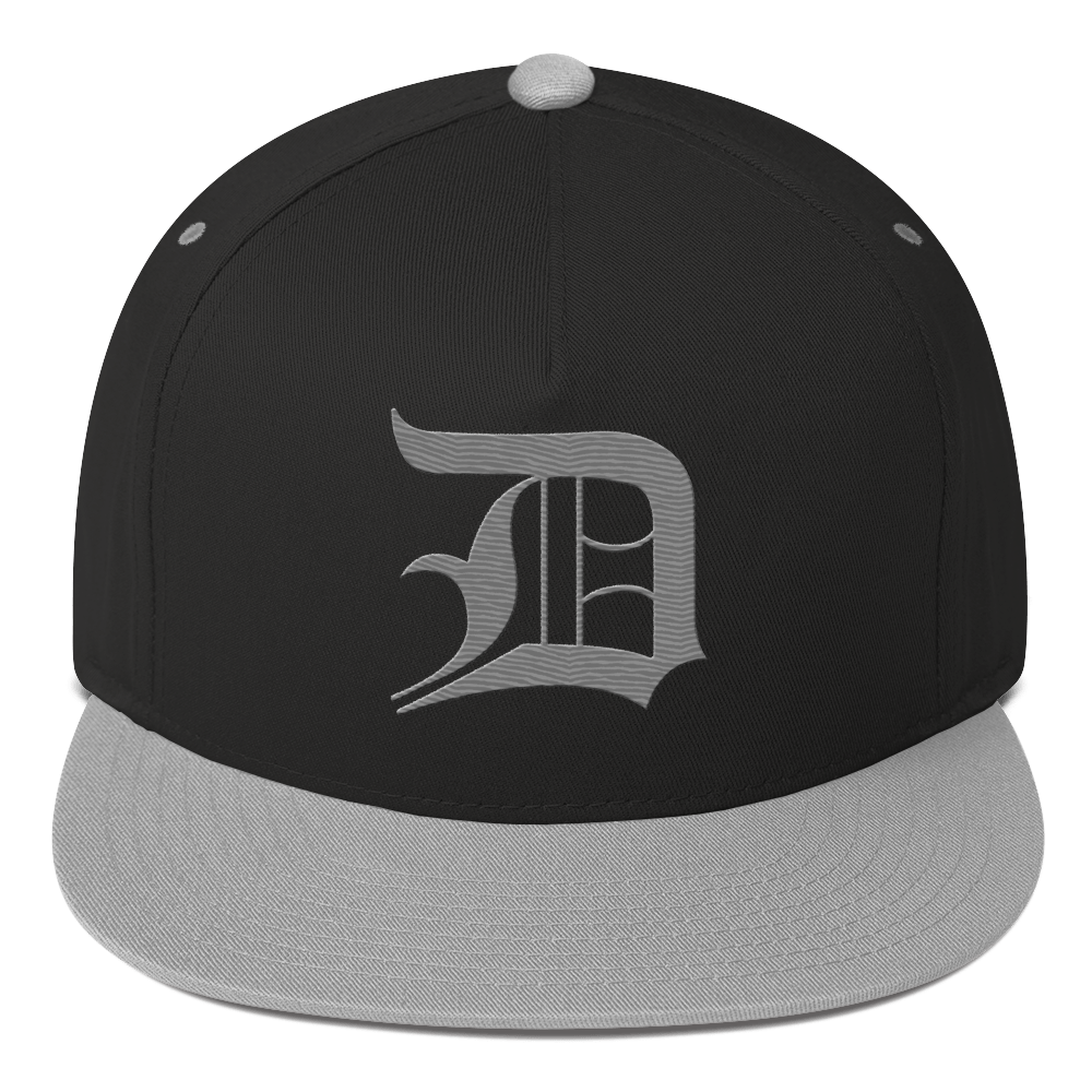 Detroit 'Old English D' Snapback | 5-Panel - Grey