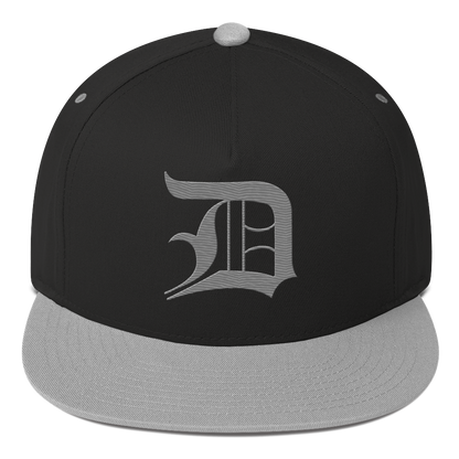 Detroit 'Old English D' Snapback | 5-Panel - Grey