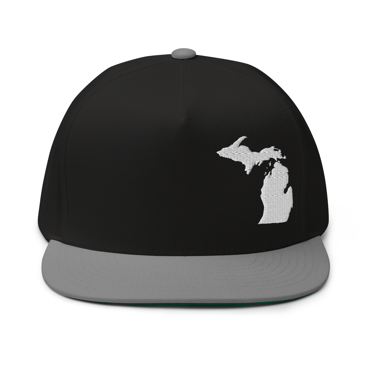 Michigan Snapback | 5-Panel - White Outline