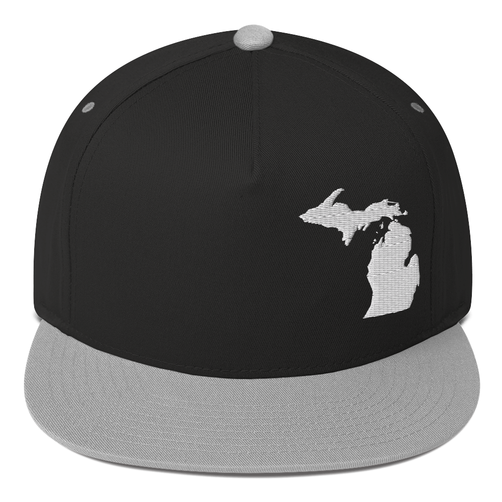 Michigan Snapback | 5-Panel - White Outline