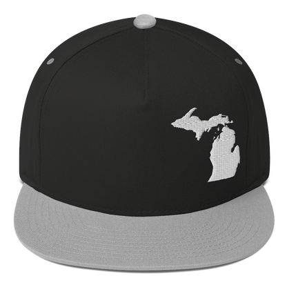 Michigan Snapback | 5-Panel - White Outline