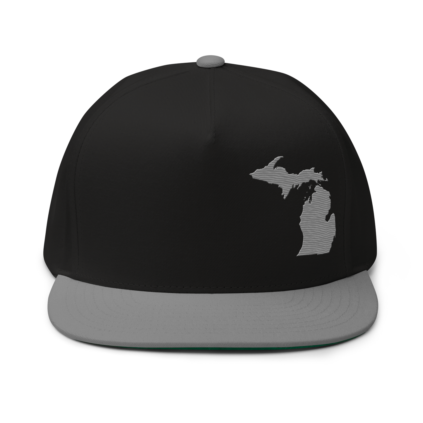 Michigan Snapback | 5-Panel - Grey Outline