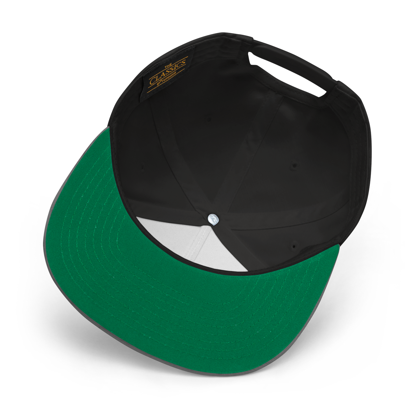 Detroit 'Old English D' Flat Bill Snapback (Copper Green)