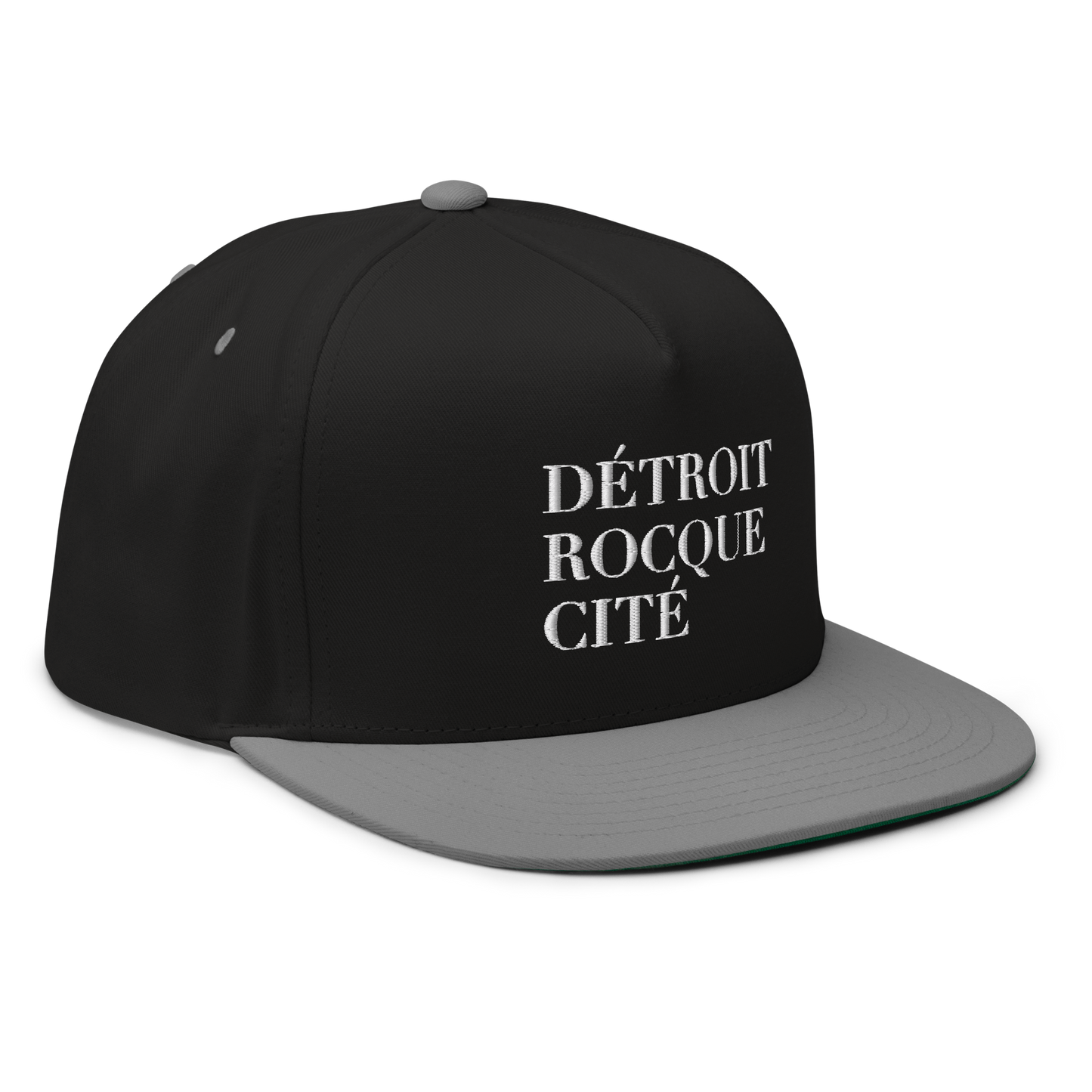 'Détroit Rocque Cité' Flat Bill Snapback