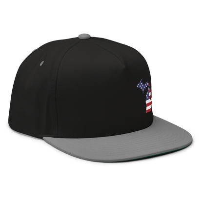 Michigan Flat Bill Snapback (Patriotic Edition)