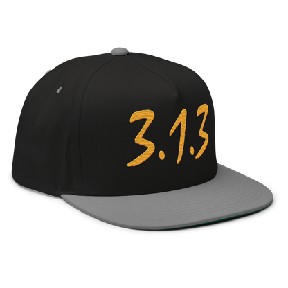 Detroit '313' Snapback (Compton Font) | 5-Panel - Gold