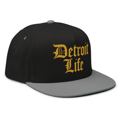 'Detroit Life' Snapback | 5-Panel - Gold