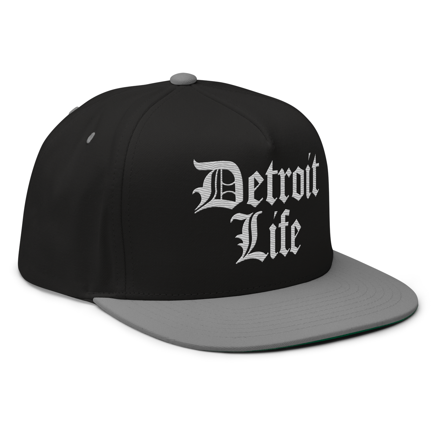 'Detroit Life' Snapback | 5-Panel - Platinum