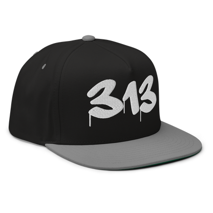 Detroit '313' Snapback (Tag Font) | 5-Panel