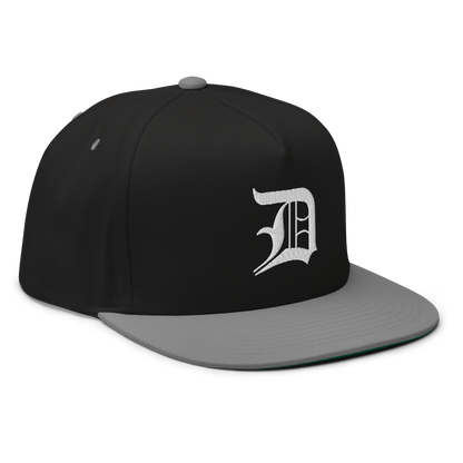 Detroit 'Old English D' Flat Bill Snapback