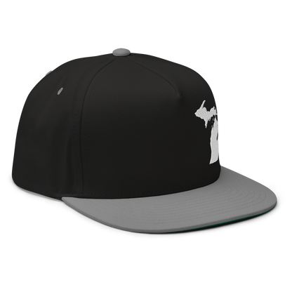 Michigan Snapback | 5-Panel - White Outline