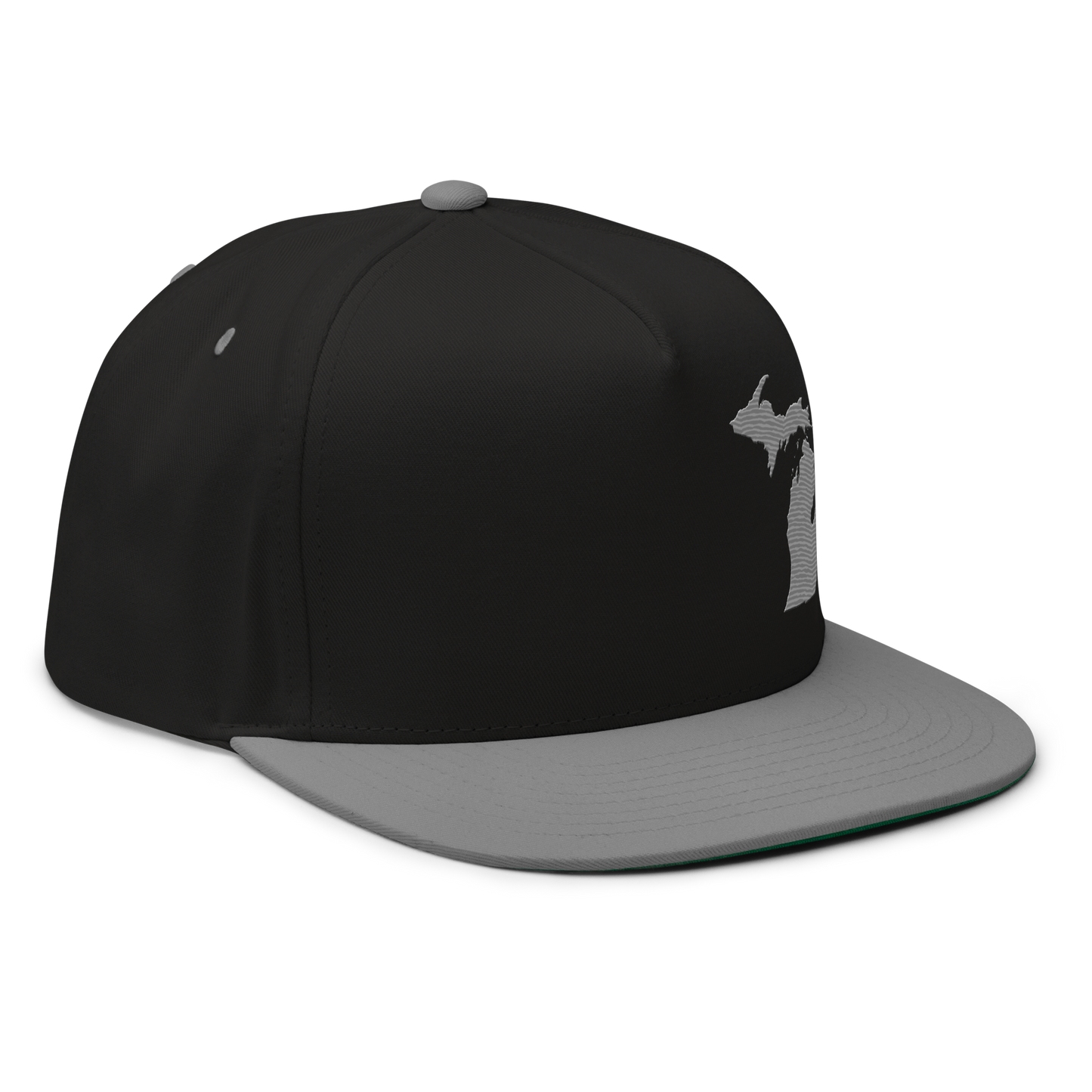 Michigan Snapback | 5-Panel - Grey Outline