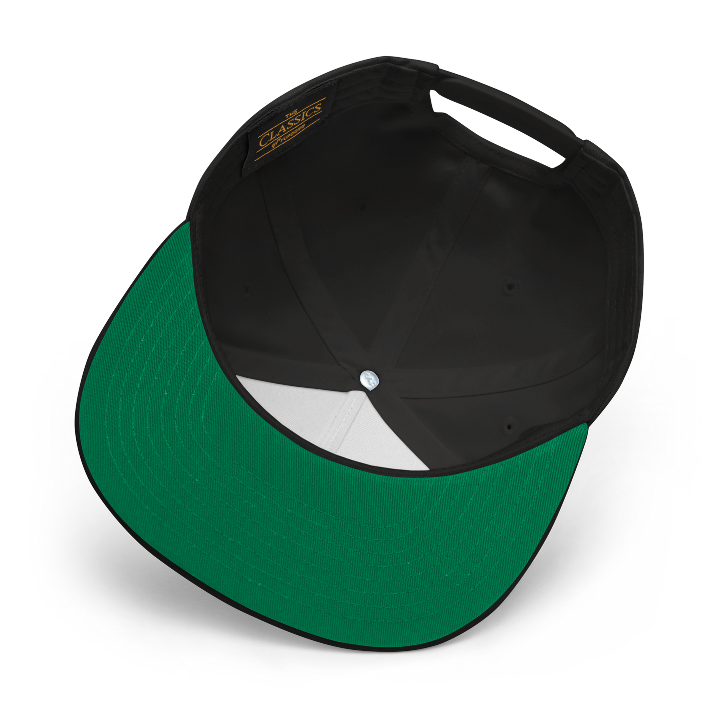 Detroit 'Old English D' Flat Bill Snapback (Copper Green)