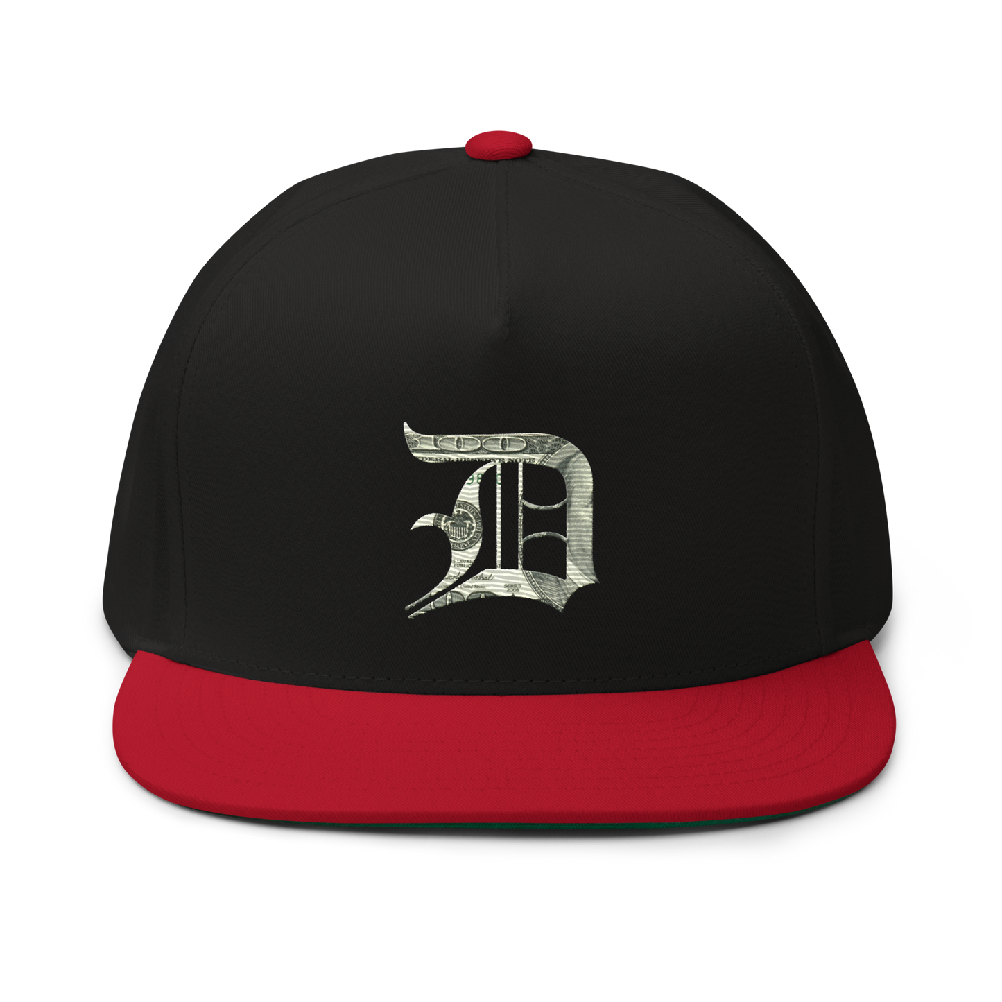 Detroit 'Old English D' Flat Bill Snapback (Benjamins Edition)