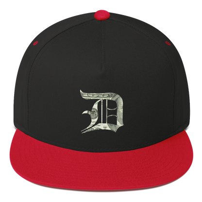 Detroit 'Old English D' Flat Bill Snapback (Benjamins Edition)