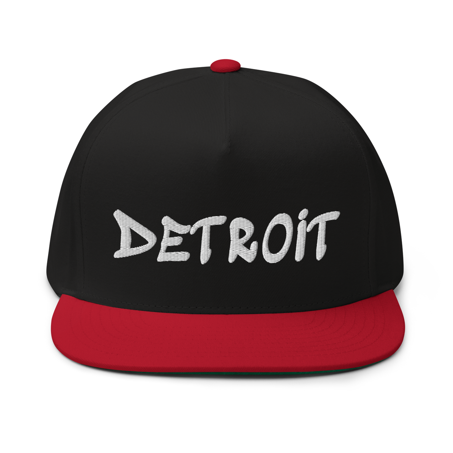 'Detroit' Flat Bill Snapback (Tag Font)