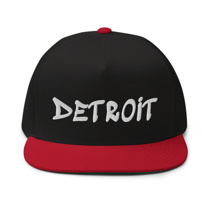 'Detroit' Flat Bill Snapback (Tag Font)