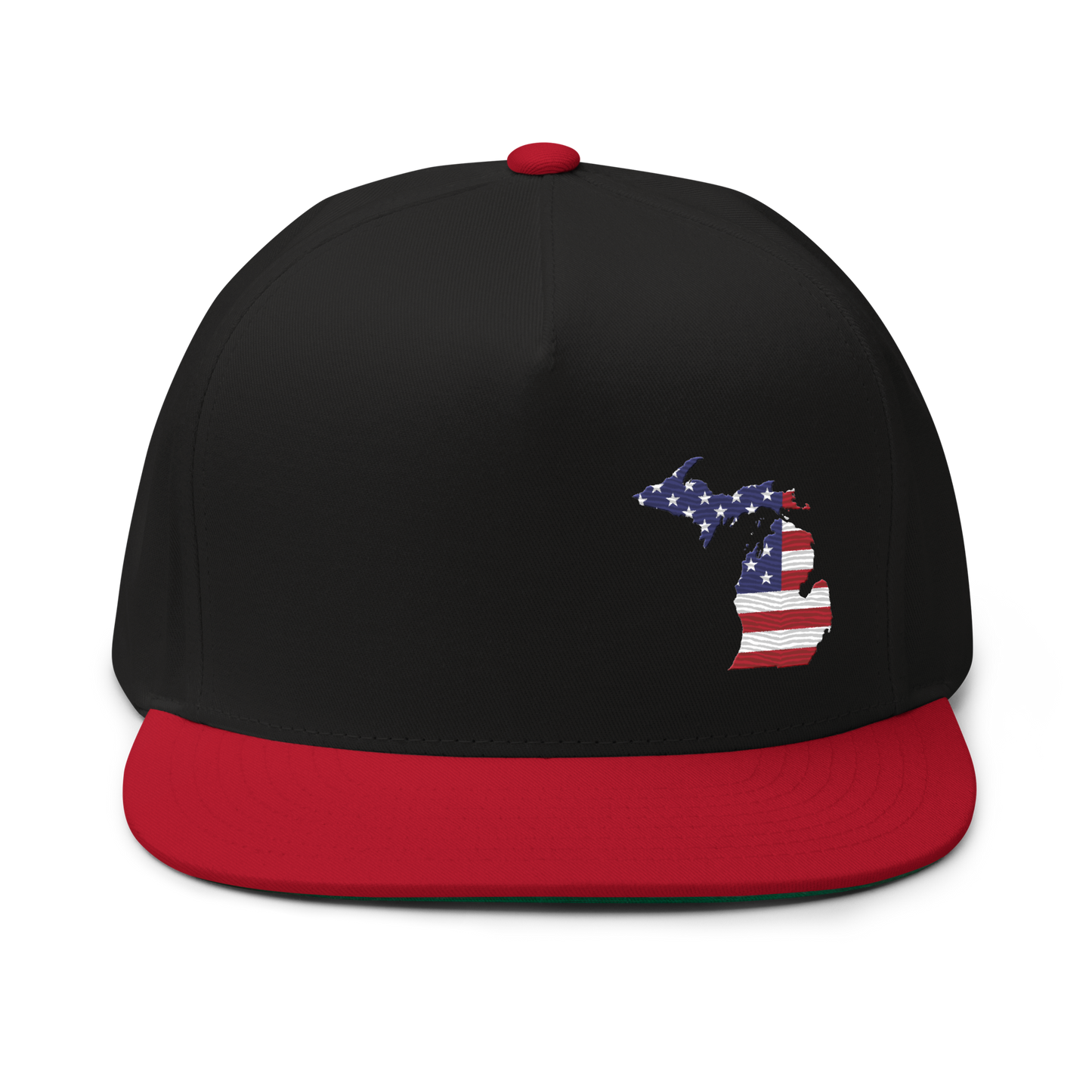 Michigan Flat Bill Snapback (Patriotic Edition)