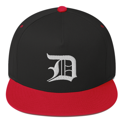 Detroit 'Old English D' Flat Bill Snapback