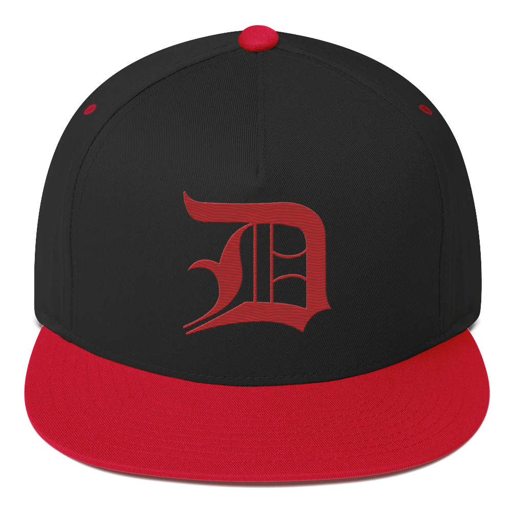 Detroit 'Old English D' Snapback | 5-Panel - Red