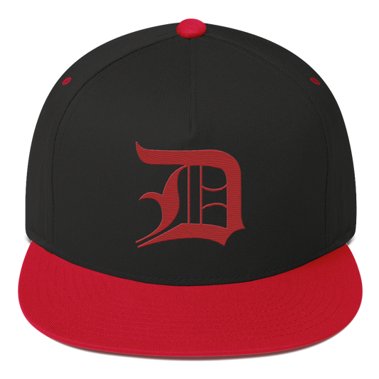 Detroit 'Old English D' Snapback | 5-Panel - Red