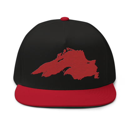 Lake Superior Snapback | 5-Panel - Red