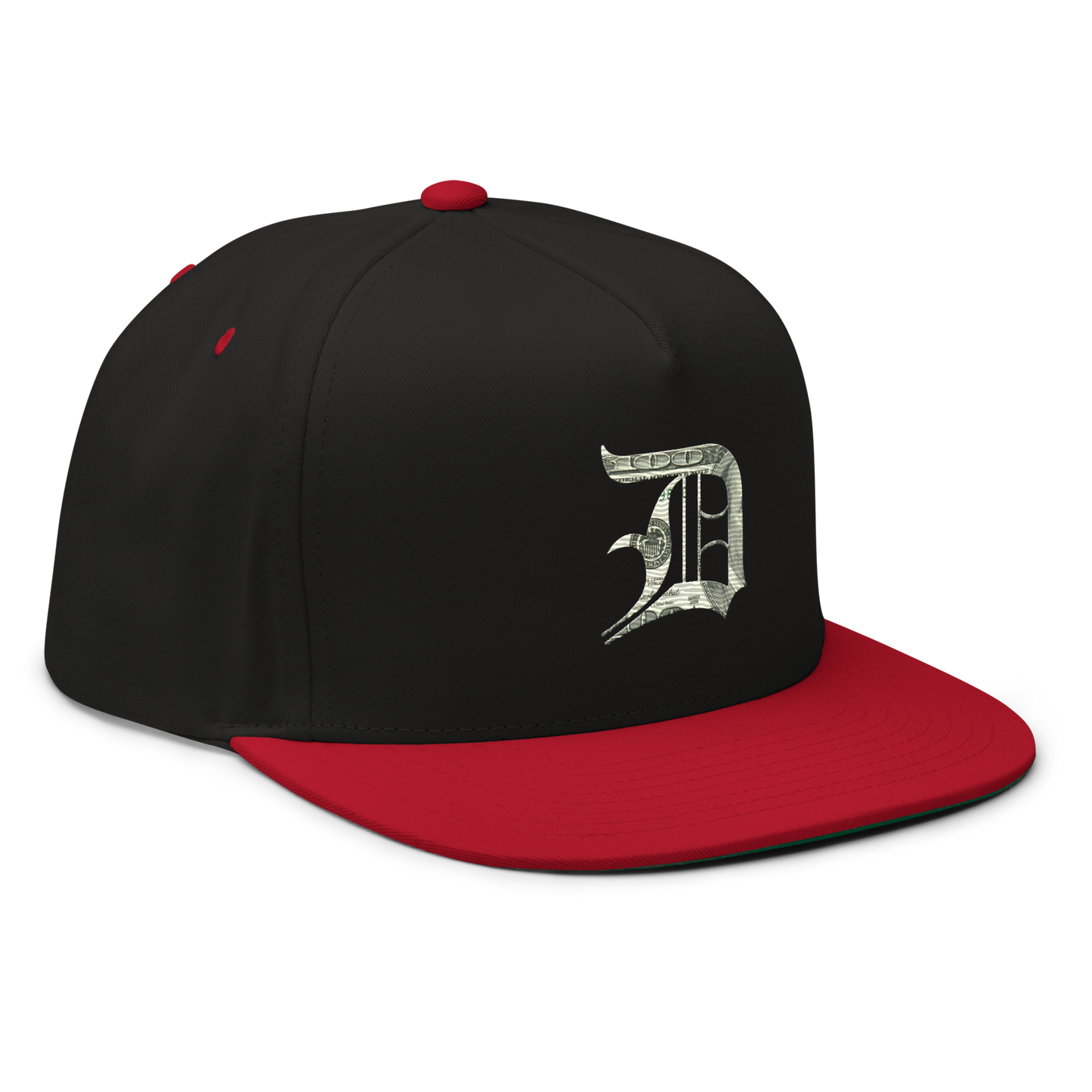 Detroit 'Old English D' Flat Bill Snapback (Benjamins Edition)