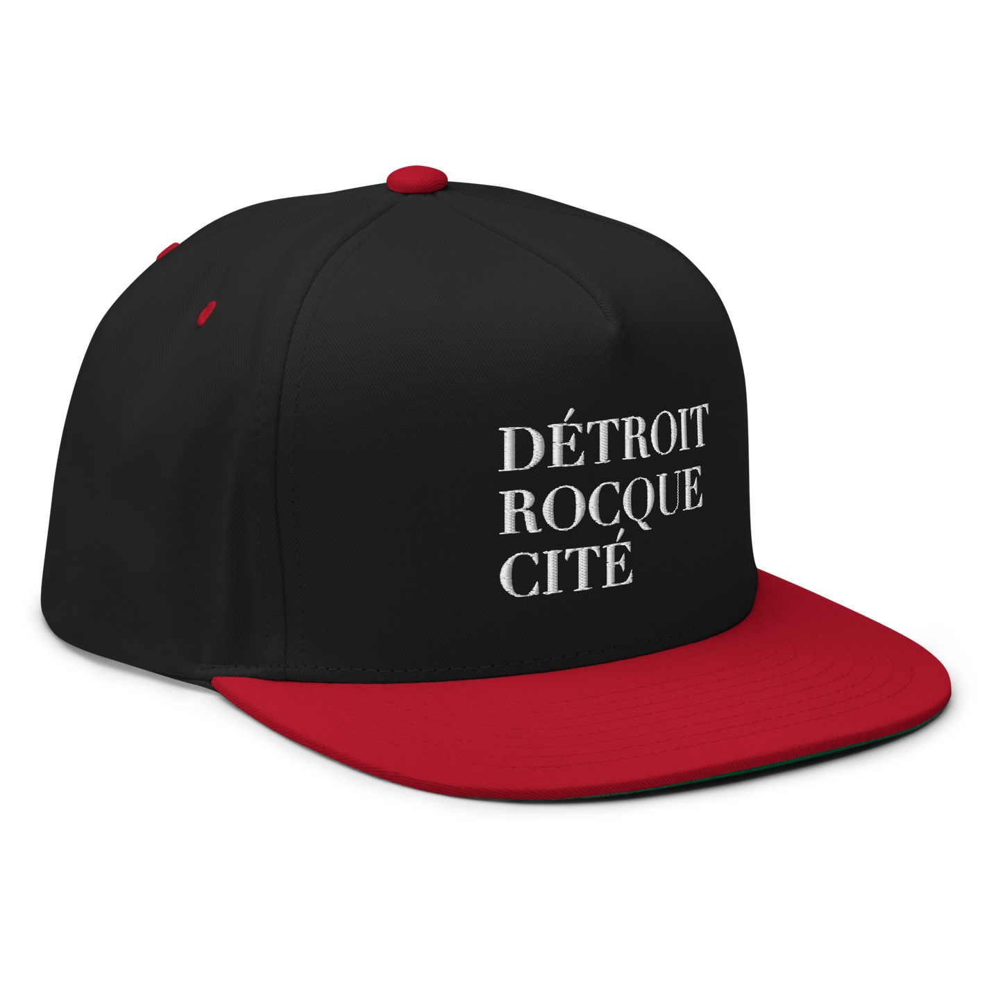 'Détroit Rocque Cité' Flat Bill Snapback