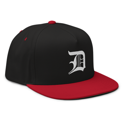 Detroit 'Old English D' Flat Bill Snapback