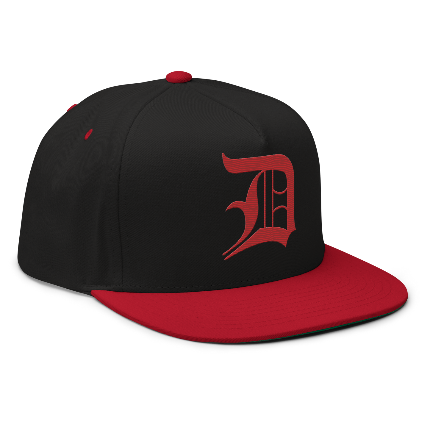 Detroit 'Old English D' Snapback | 5-Panel - Red