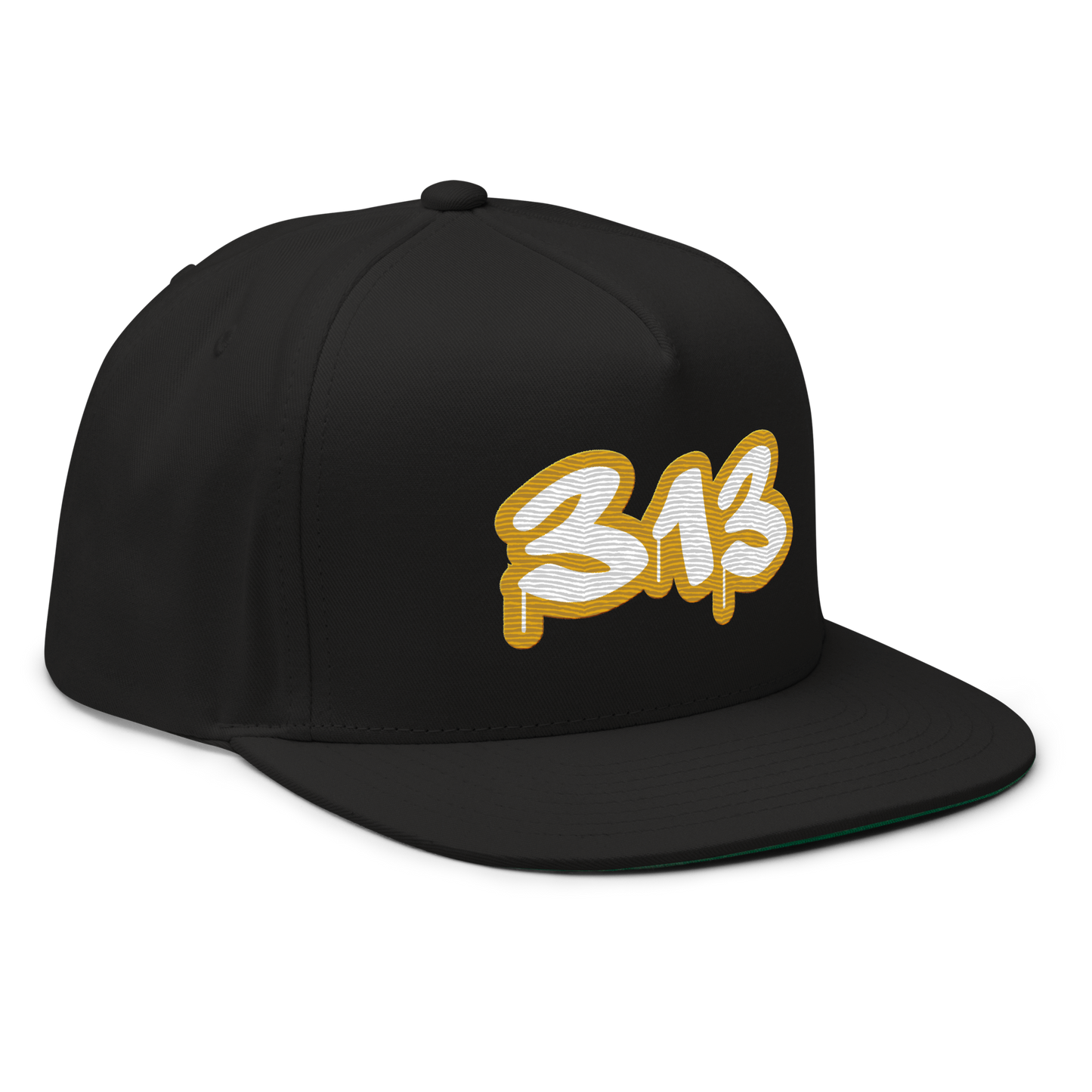 Detroit '313' Flat BIll Snapback (Gold Tag Font)