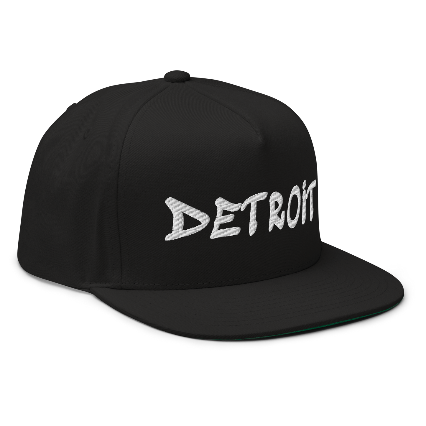 'Detroit' Flat Bill Snapback (Tag Font)