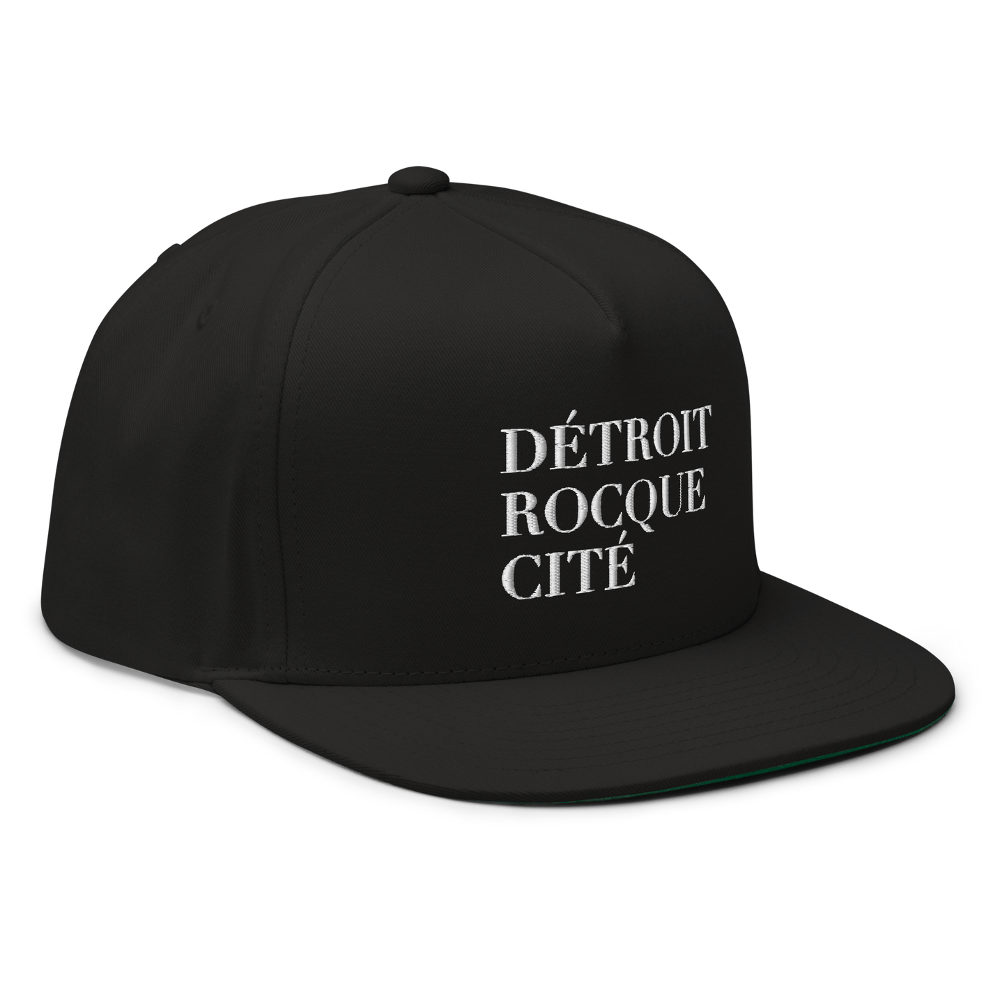 'Détroit Rocque Cité' Flat Bill Snapback