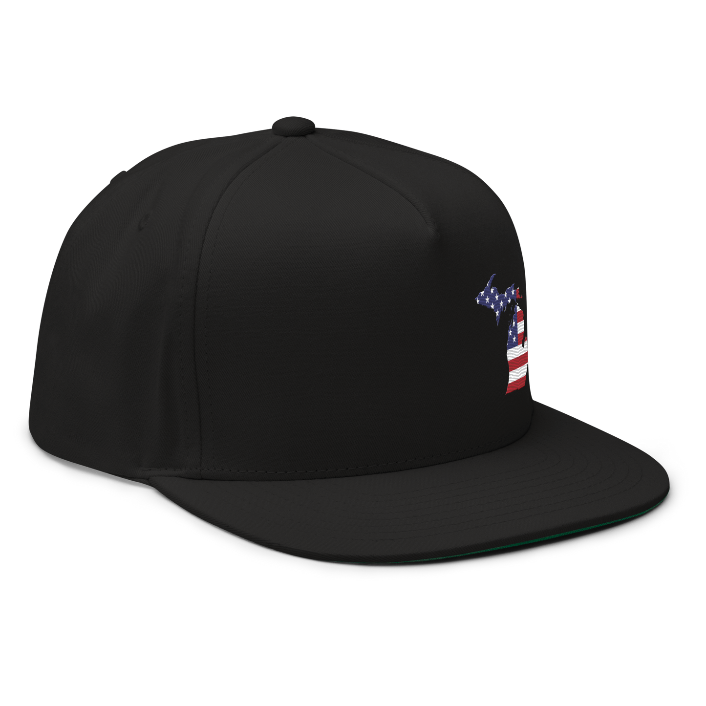 Michigan Flat Bill Snapback (Patriotic Edition)