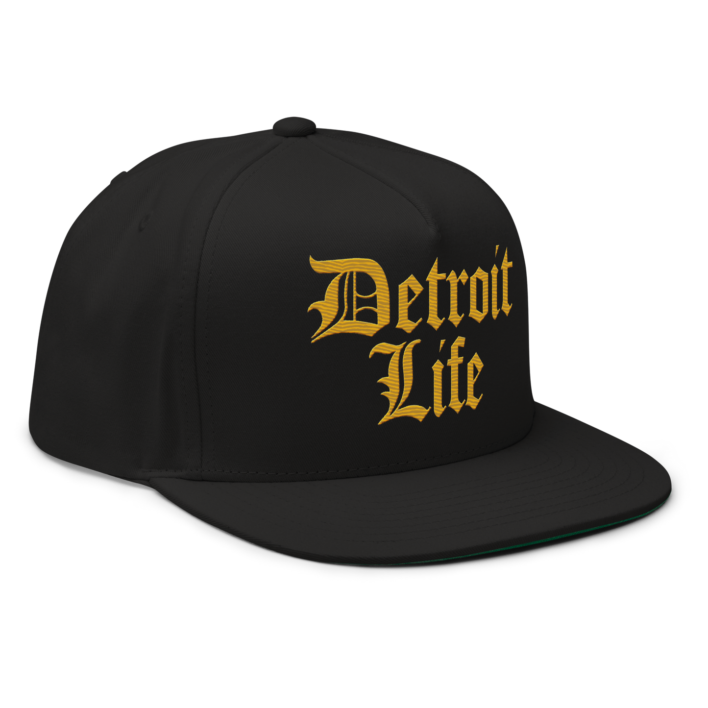 'Detroit Life' Snapback | 5-Panel - Gold