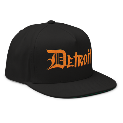 'Detroit' Snapback (OED Tag Font) | Orange