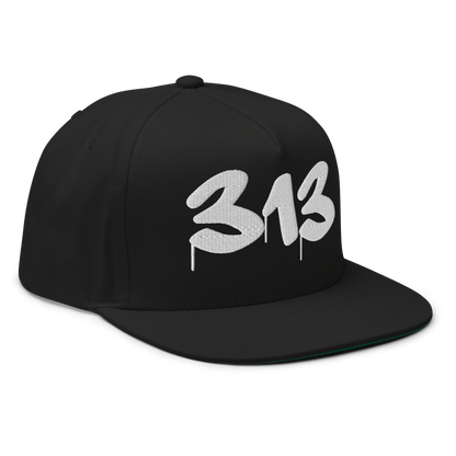 Detroit '313' Snapback (Tag Font) | 5-Panel