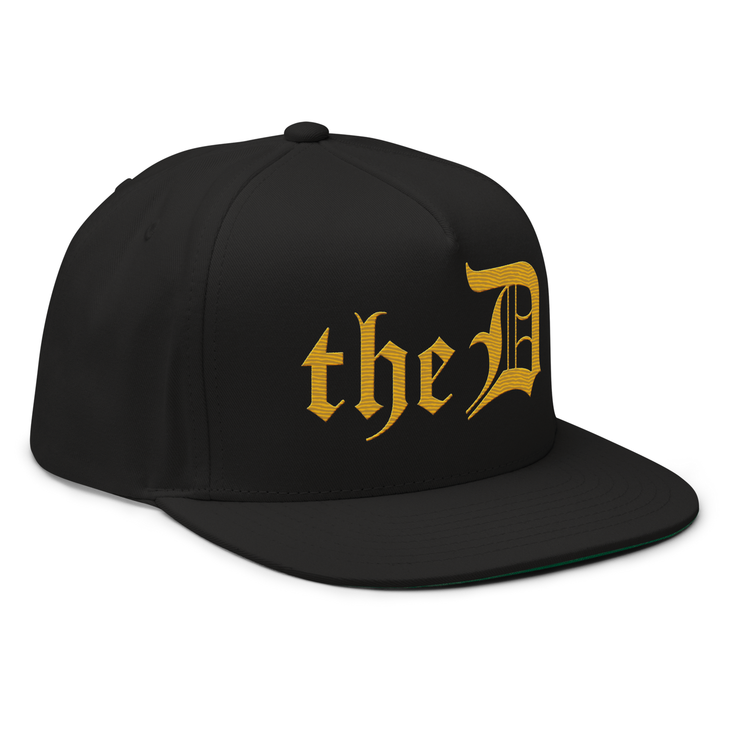 Detroit 'The D' Snapback | 5-Panel - Gold