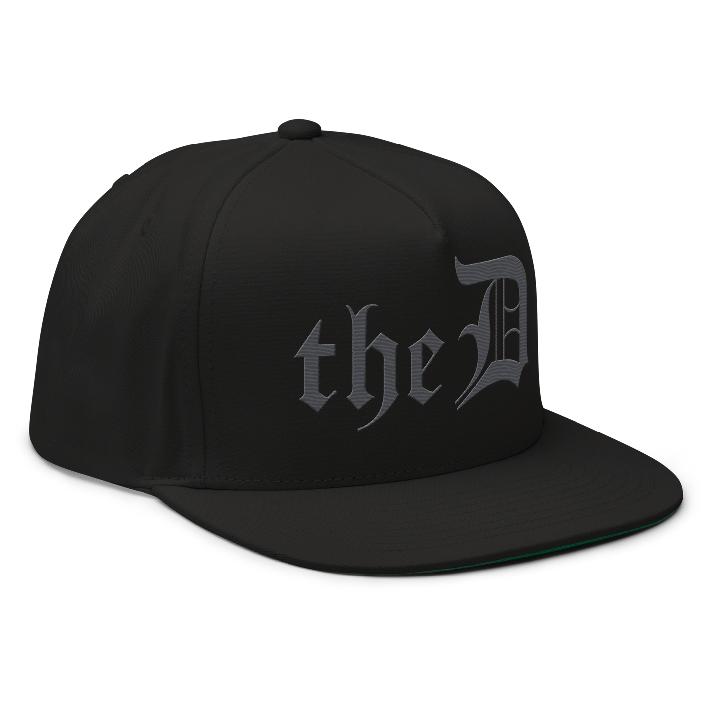 Detroit 'The D' Snapback | 5-Panel - Iron Ore Grey