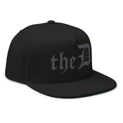 Detroit 'The D' Snapback | 5-Panel - Iron Ore Grey