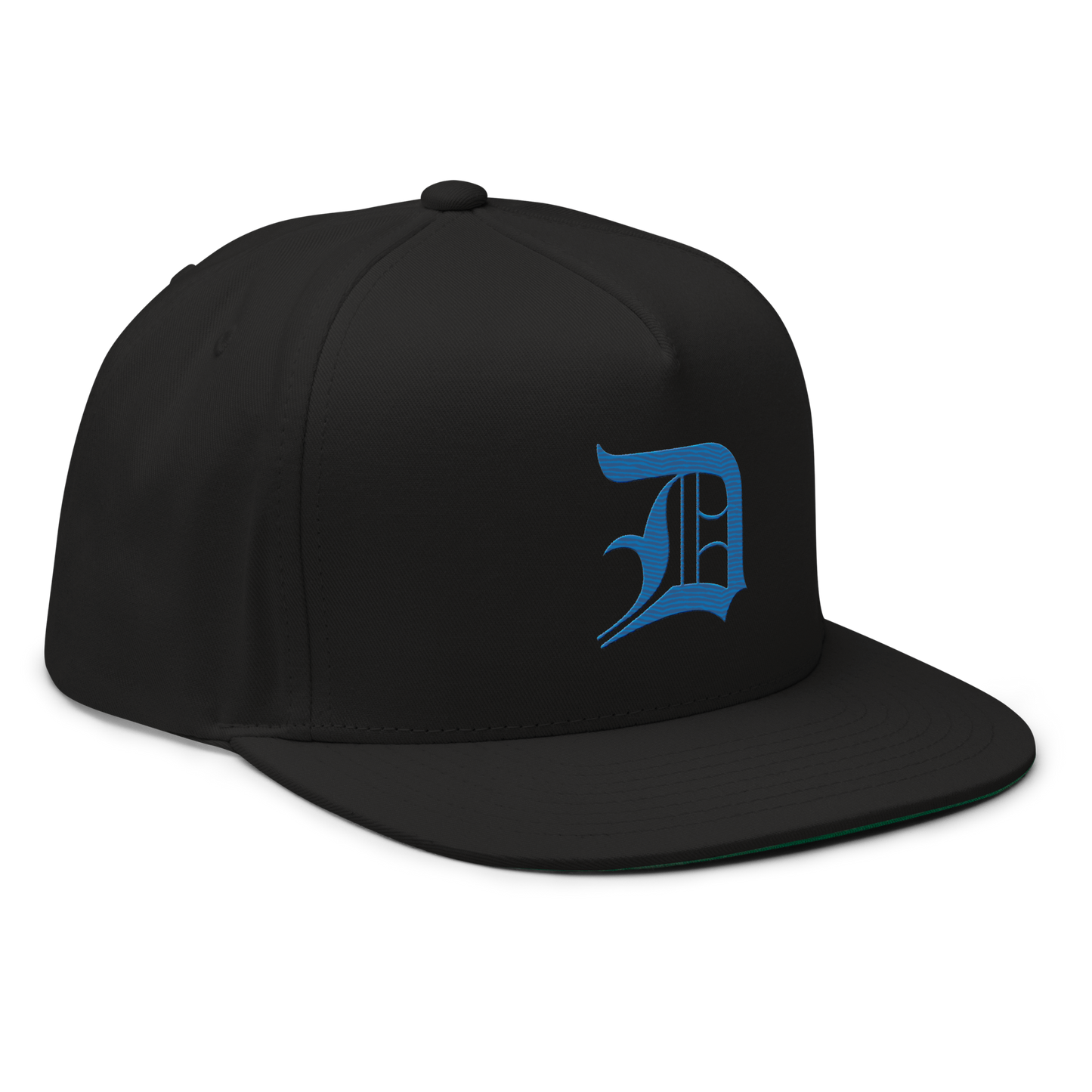 Detroit 'Old English D' Flat Bill Snapback (Azure)