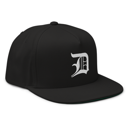 Detroit 'Old English D' Flat Bill Snapback