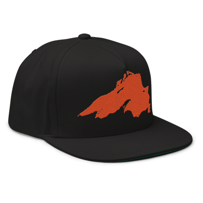 Lake Superior Snapback | 5-Panel - Maple Leaf Orange