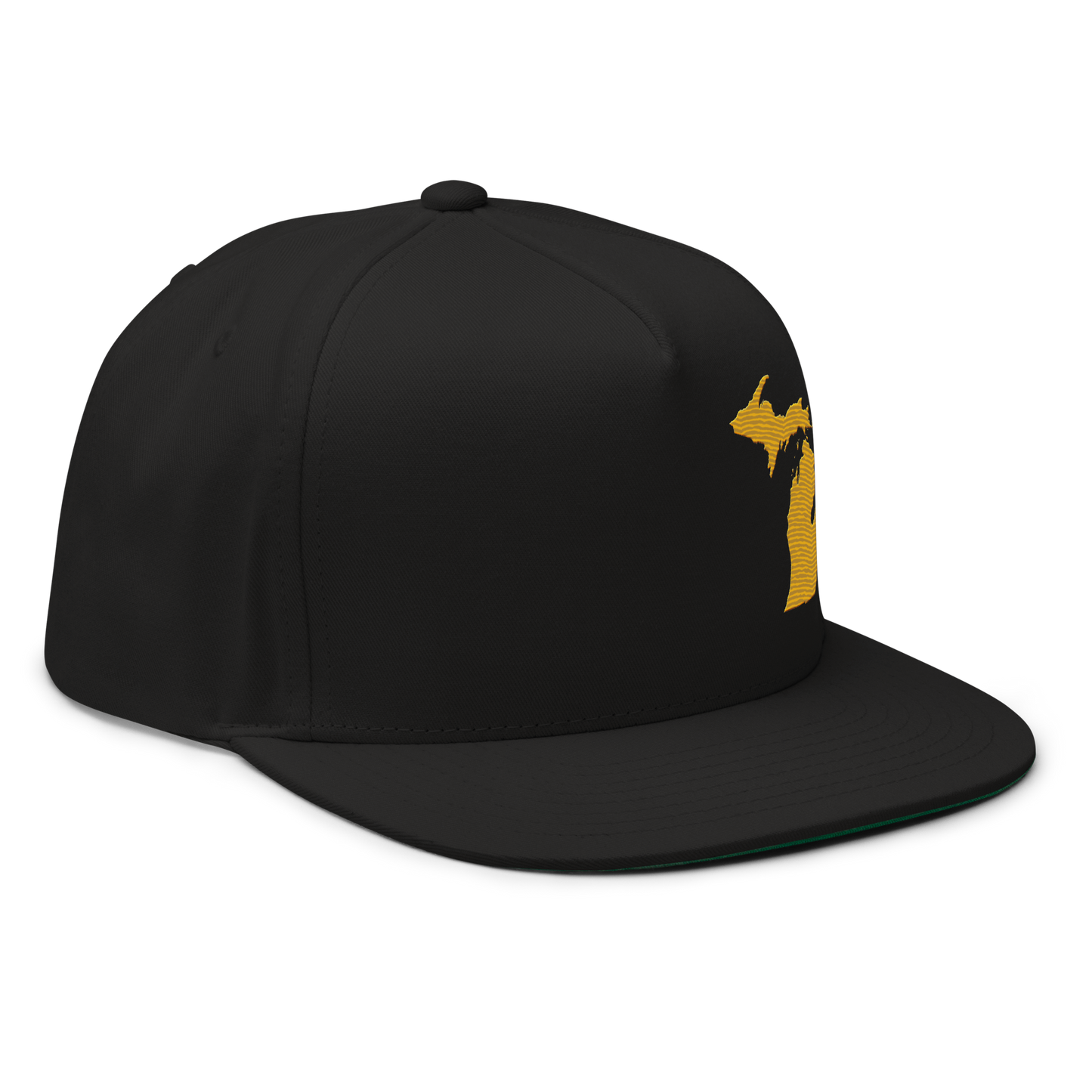 Michigan Snapback | 5-Panel - Gold Outline