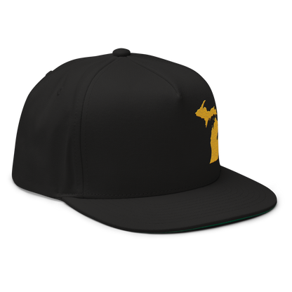 Michigan Snapback | 5-Panel - Gold Outline