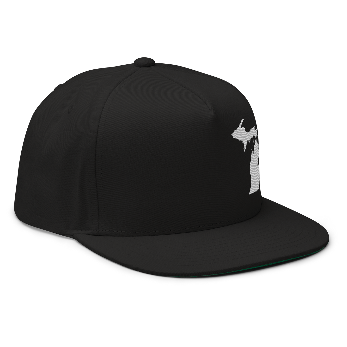 Michigan Snapback | 5-Panel - Platinum Outline