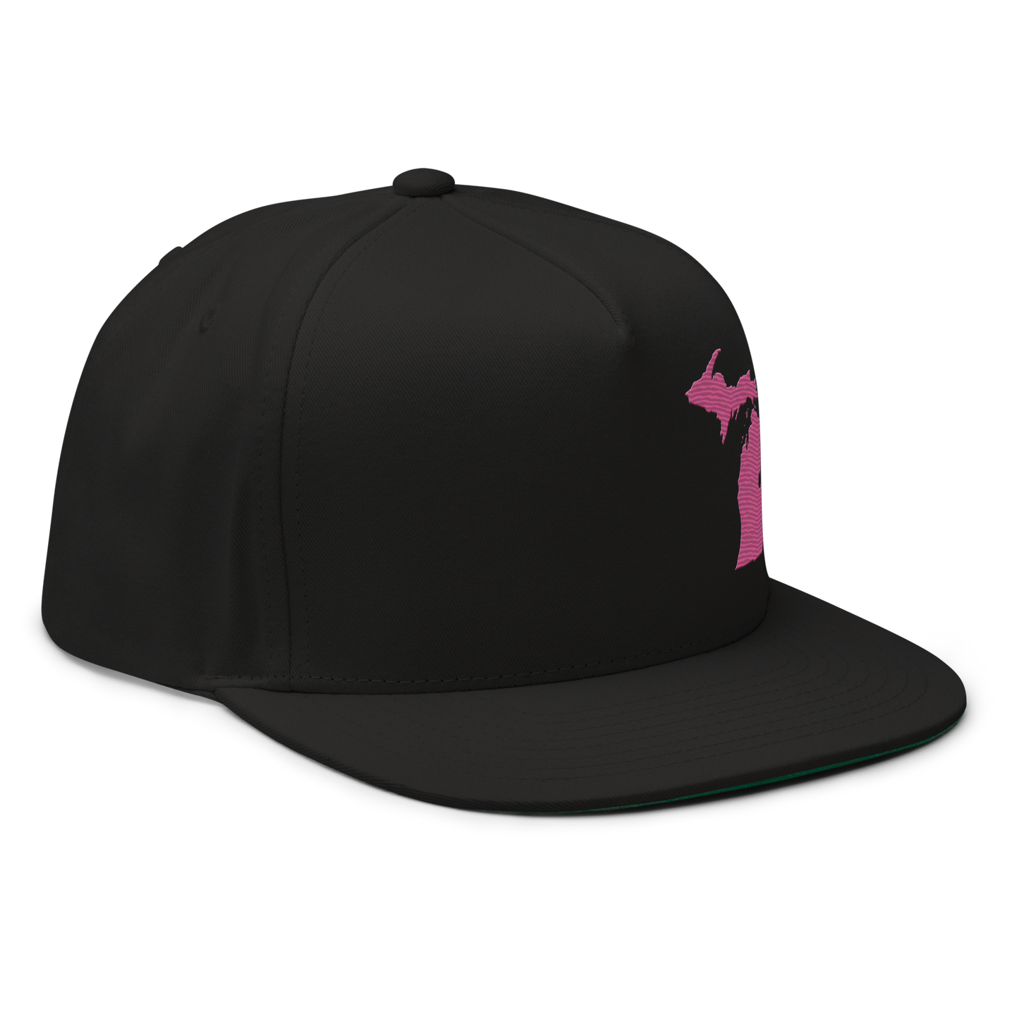 Michigan Snapback | 5-Panel - Apple Blossom Pink Outline