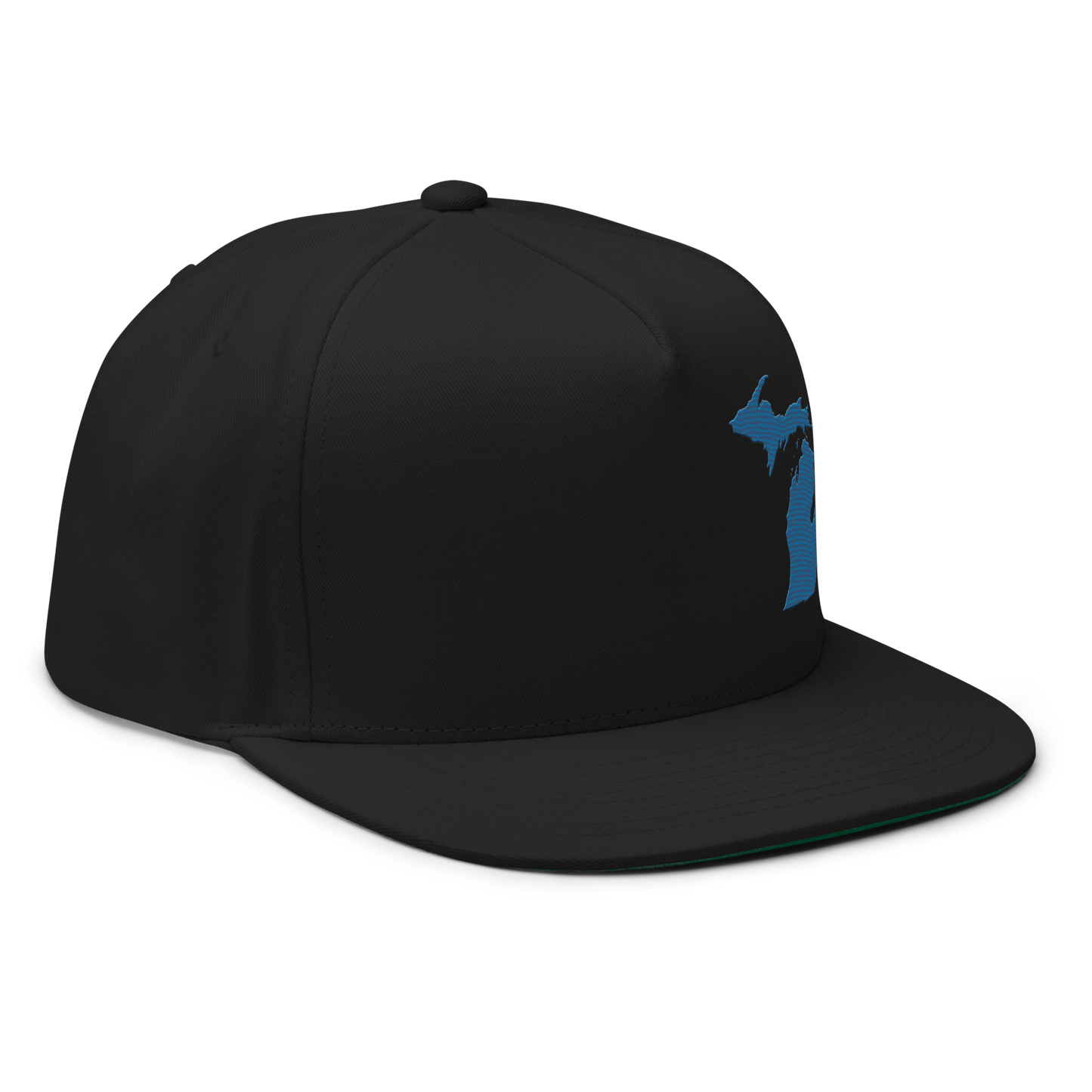 Michigan Snapback | 5-Panel - Blueberry Outline